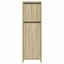 badeværelsesskab 30x30x95 cm konstrueret træ sonoma-eg
