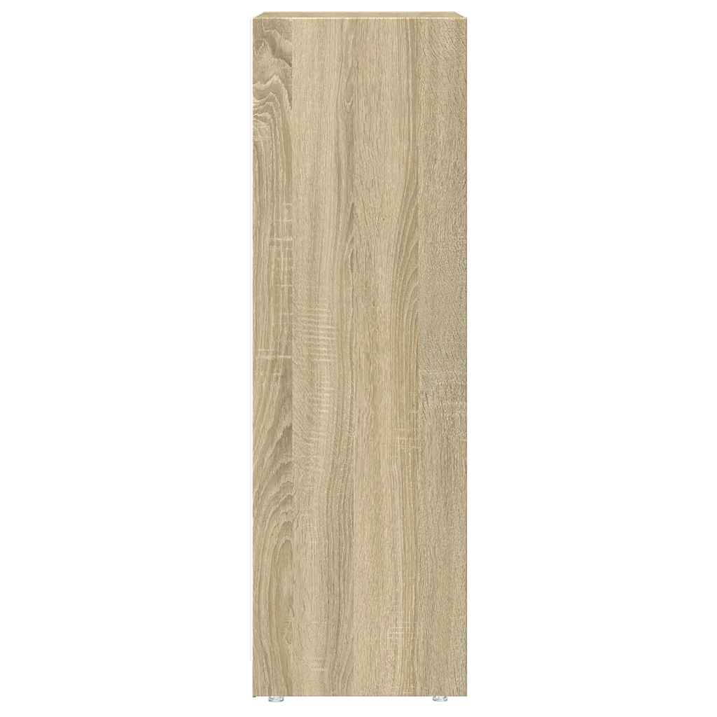 badeværelsesskab 30x30x95 cm konstrueret træ sonoma-eg