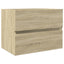 vaskeskab 60x38,5x45 cm konstrueret træ sonoma-eg