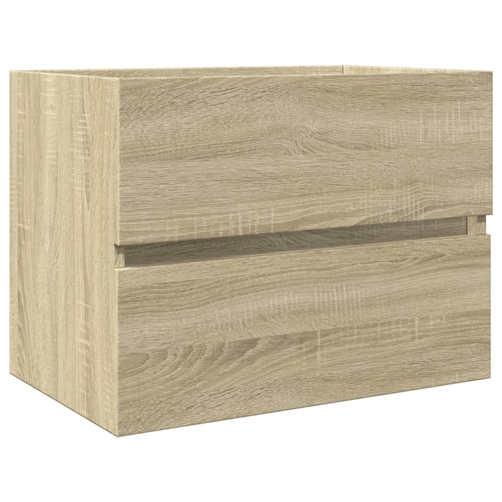 vaskeskab 60x38,5x45 cm konstrueret træ sonoma-eg