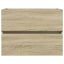 vaskeskab 60x38,5x45 cm konstrueret træ sonoma-eg