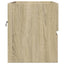 vaskeskab 60x38,5x45 cm konstrueret træ sonoma-eg