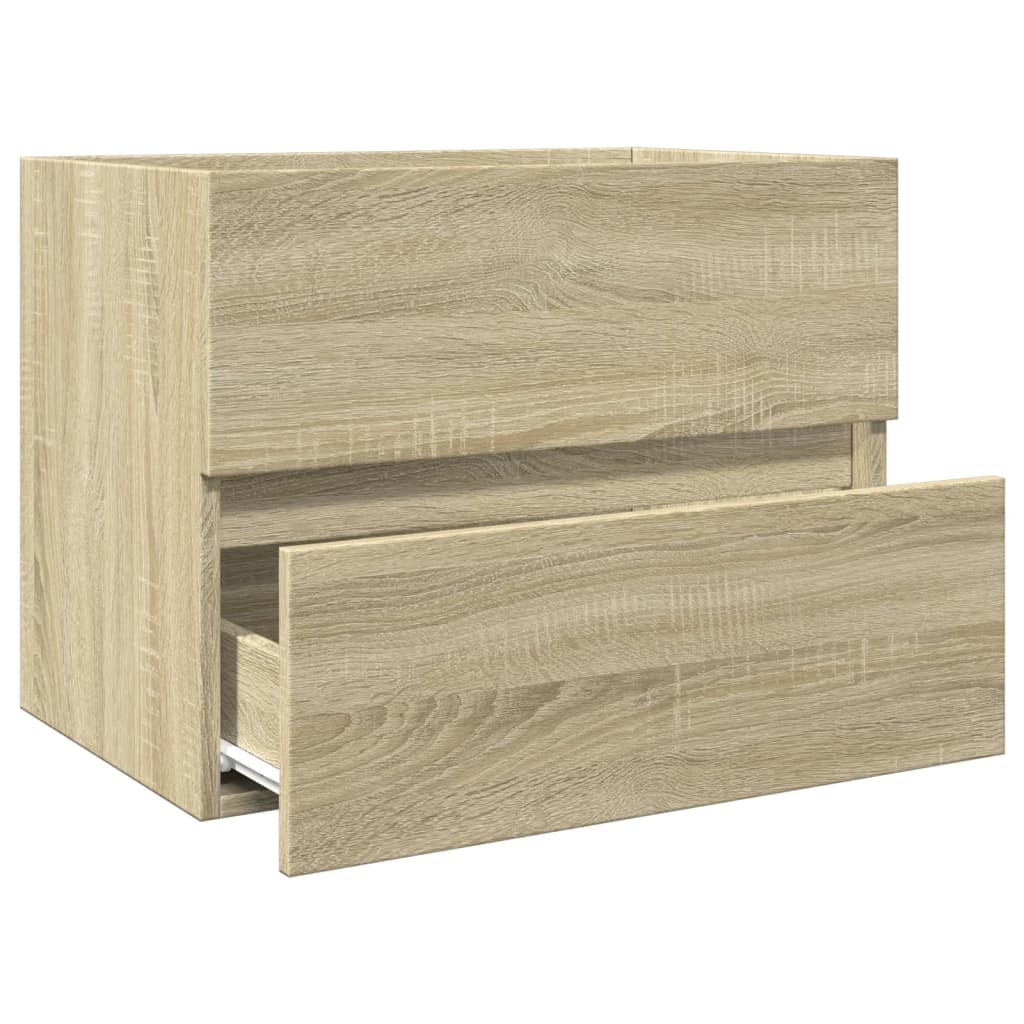 vaskeskab 60x38,5x45 cm konstrueret træ sonoma-eg