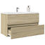 vaskeskab 80x38,5x45 cm konstrueret træ sonoma-eg