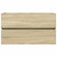 vaskeskab 80x38,5x45 cm konstrueret træ sonoma-eg