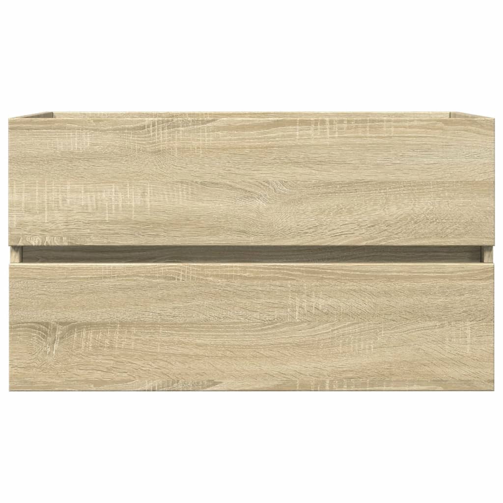 vaskeskab 80x38,5x45 cm konstrueret træ sonoma-eg