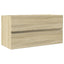 vaskeskab 90x38,5x45 cm konstrueret træ sonoma-eg