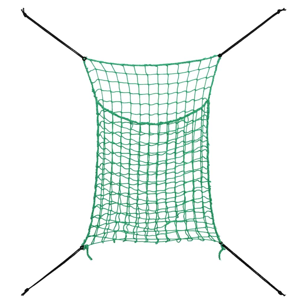 hønet 2 stk. 200x120 cm PP rektangulær grøn