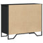 kommode 91x35,5x74,5 cm konstrueret træ sort