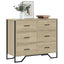 kommode 91x35,5x74,5 cm konstrueret træ sonoma-eg