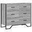 kommode 91x35,5x74,5 cm konstrueret træ sonoma-eg