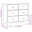 kommode 91x35,5x74,5 cm konstrueret træ sonoma-eg