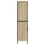 skab 79,5x35,5x137,5 cm konstrueret træ sonoma-eg