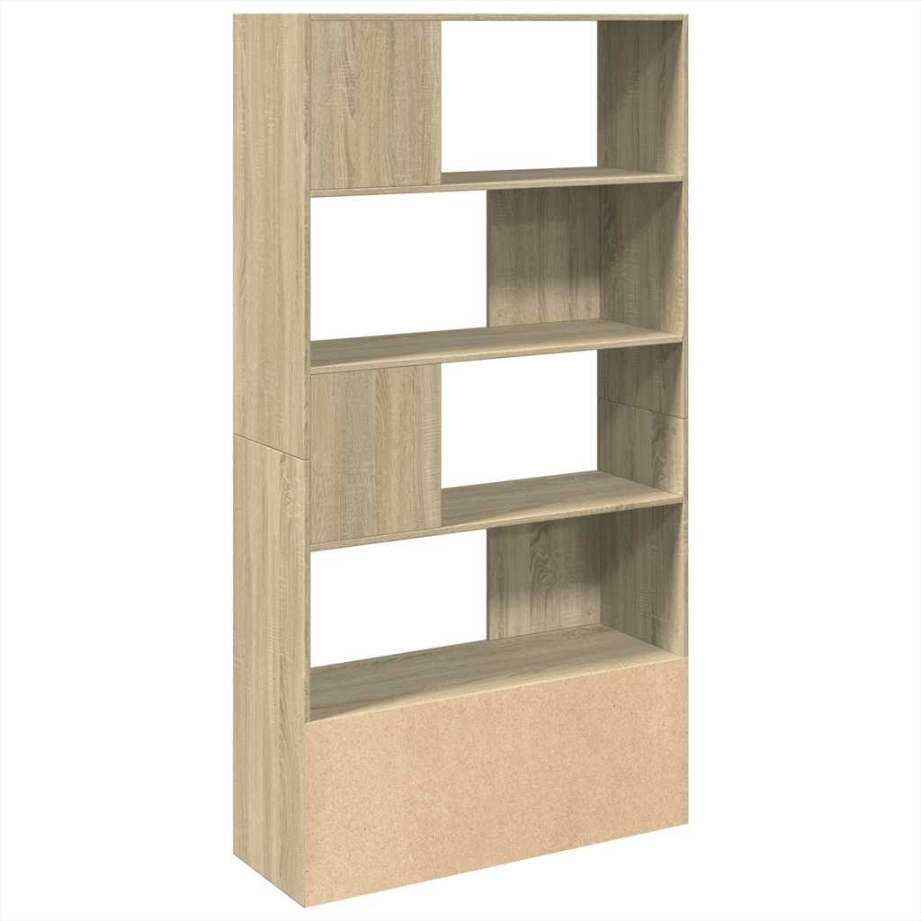 bogreol 100x36x189 cm konstrueret træ sonoma-eg