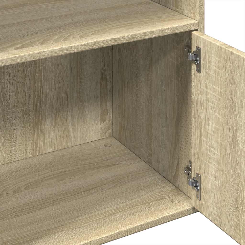 bogreol 100x36x189 cm konstrueret træ sonoma-eg
