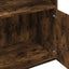 bogreol 100x36x189 cm konstrueret træ røget egetræsfarve