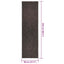 gulvtæppe ZIZUR 80x250 cm jute-look indendørs udendørs
