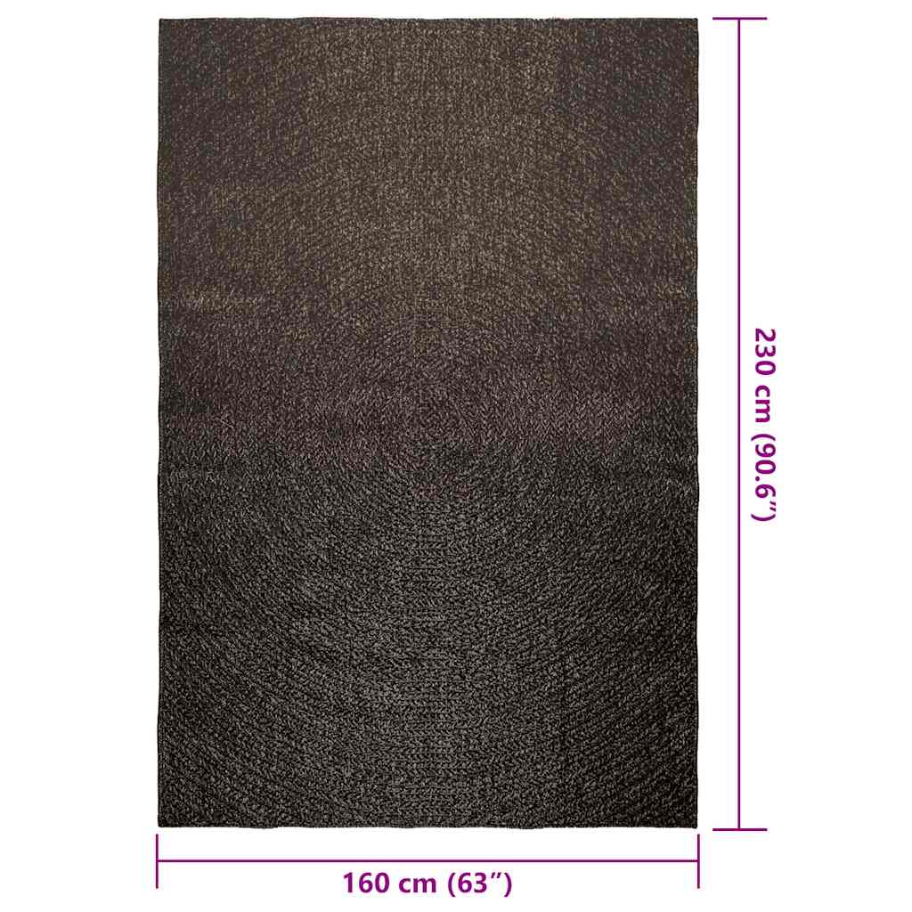 gulvtæppe ZIZUR 160x230cm jute-look indendørs udendørs