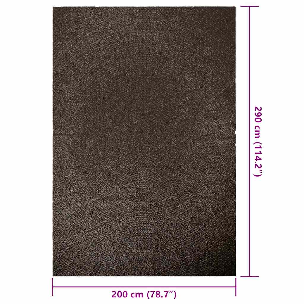 gulvtæppe ZIZUR 200x290cm jute-look indendørs udendørs