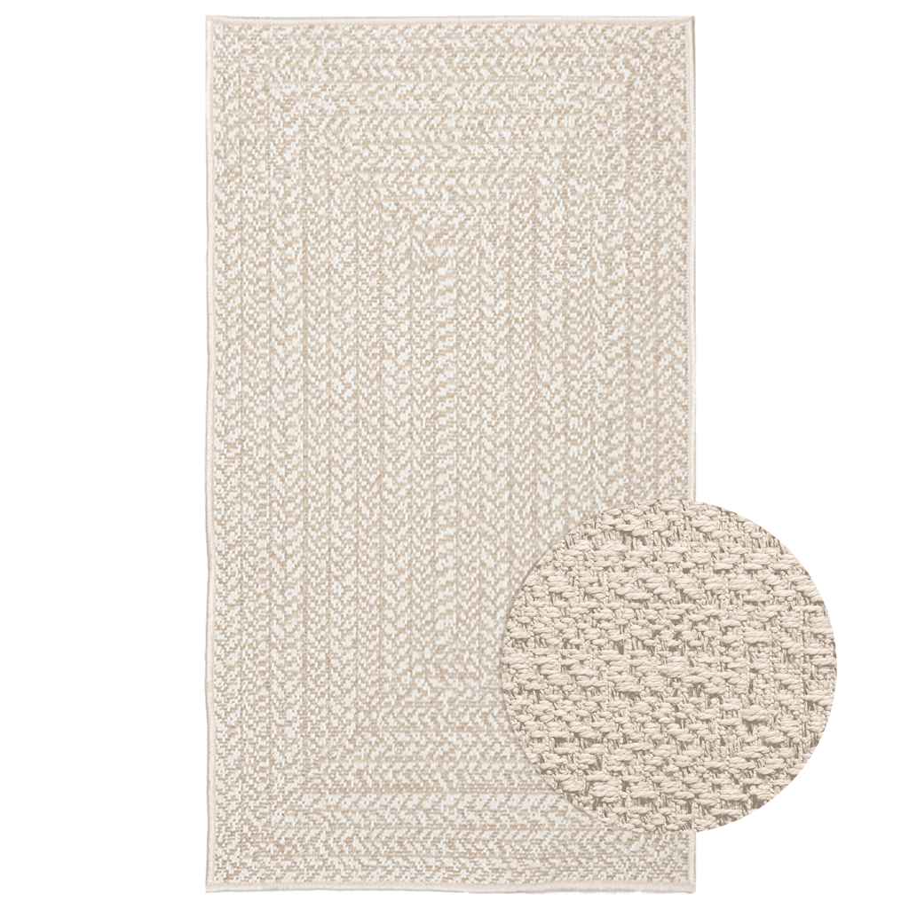gulvtæppe ZIZUR 60x110 cm jute-look indendørs og udendørs billede