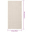 gulvtæppe ZIZUR 60x110 cm jute-look indendørs og udendørs