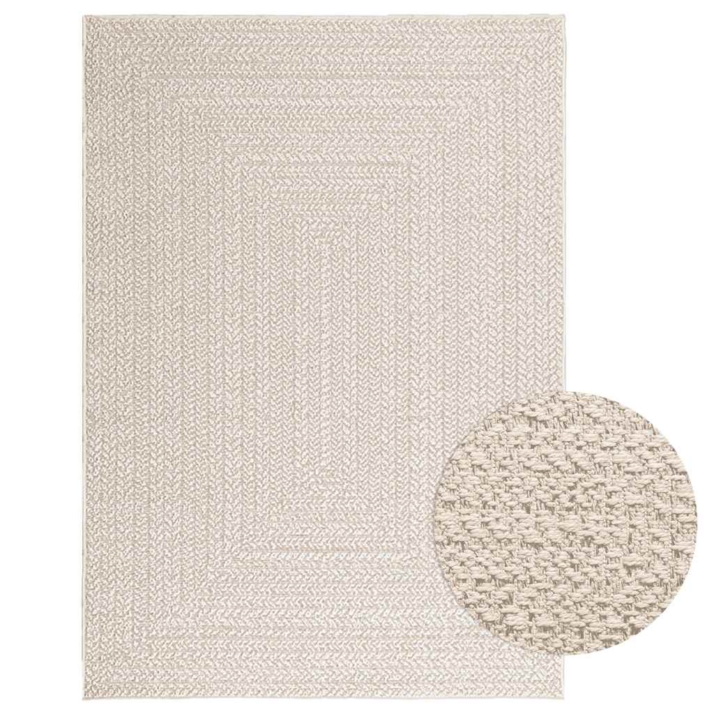 gulvtæppe ZIZUR 120x170 cm jute-look indendørs og udendørs billede
