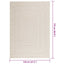 gulvtæppe ZIZUR 120x170 cm jute-look indendørs og udendørs