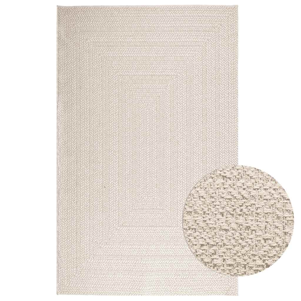 gulvtæppe ZIZUR 160x230 cm jute-look indendørs og udendørs billede