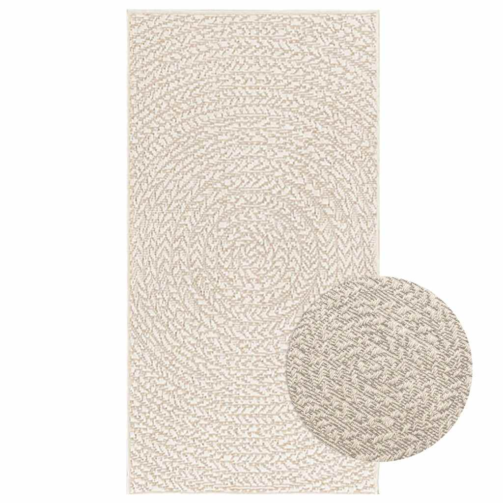gulvtæppe ZIZUR 60x110 cm jute-look indendørs og udendørs billede