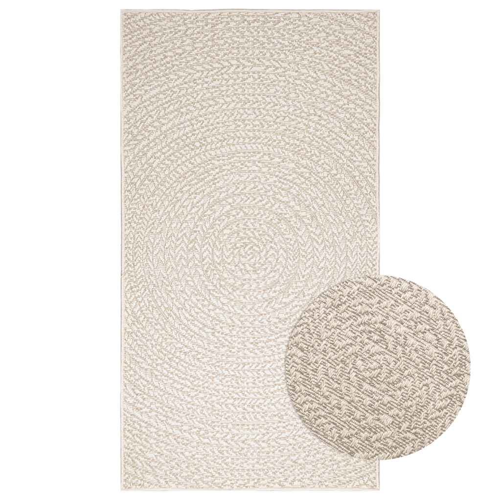 gulvtæppe ZIZUR 80x150 cm jute-look indendørs og udendørs billede