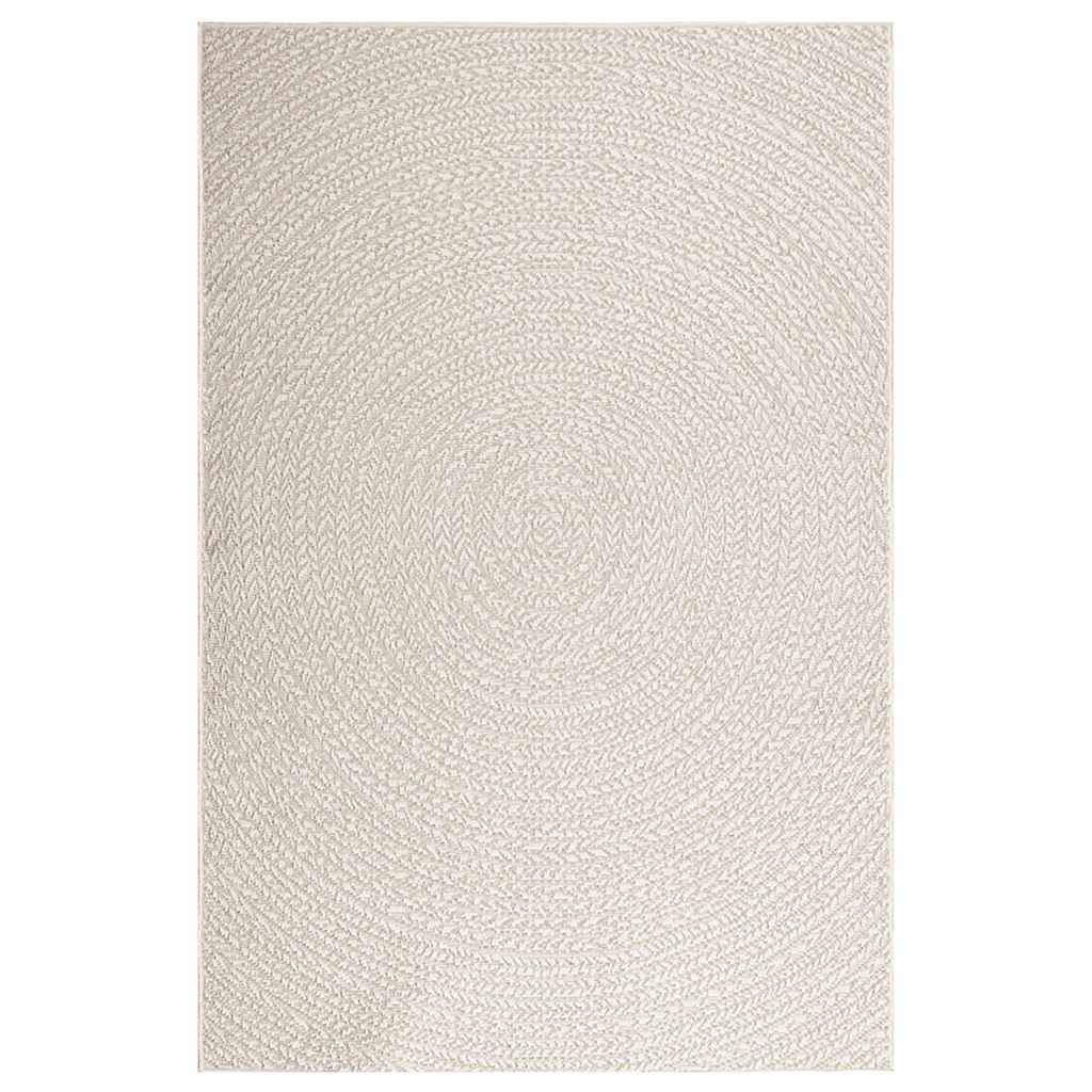 gulvtæppe ZIZUR 140x200 cm jute-look indendørs og udendørs