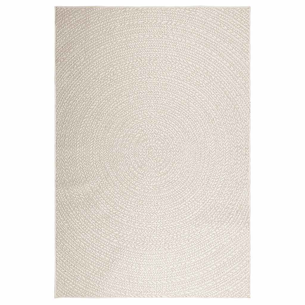 gulvtæppe ZIZUR 160x230 cm jute-look indendørs og udendørs