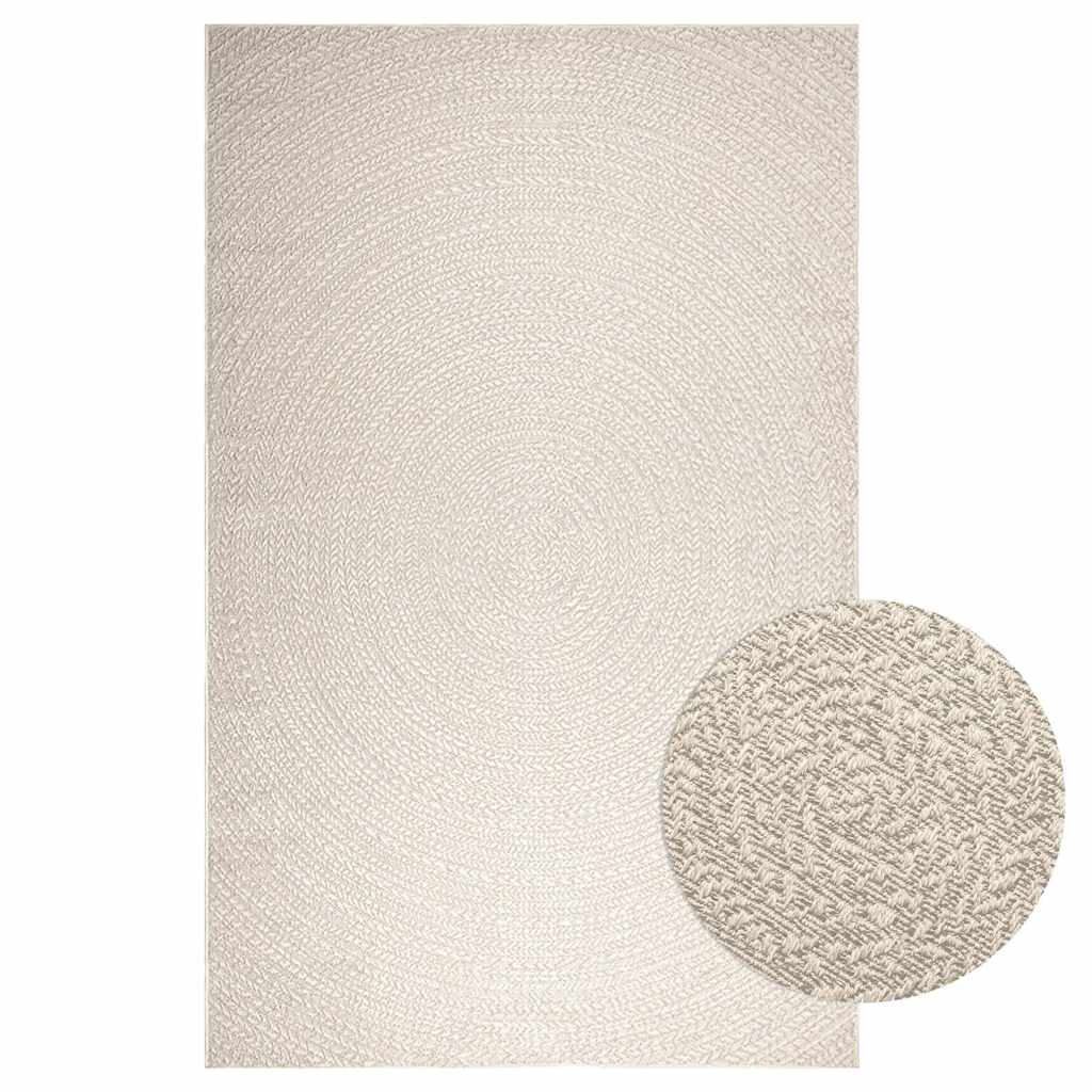 gulvtæppe ZIZUR 200x290 cm jute-look indendørs og udendørs