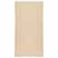 gulvtæppe ZIZUR beige 60x110 cm jute-look indendørs og udendørs
