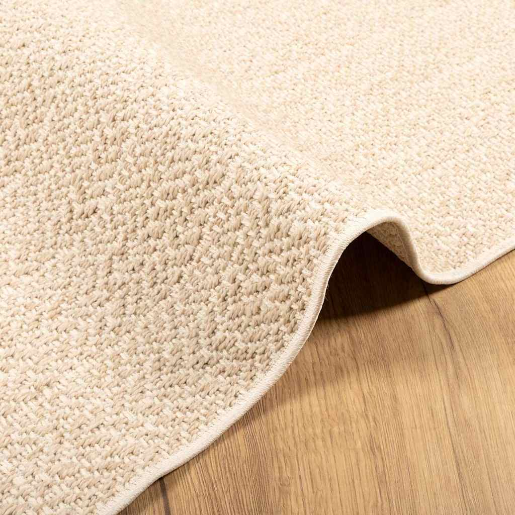 gulvtæppe ZIZUR beige 60x110 cm jute-look indendørs og udendørs