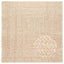 gulvtæppe ZIZUR beige 120x120cm jute-look indendørs og udendørs