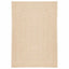 gulvtæppe ZIZUR beige 140x200cm jute-look indendørs og udendørs
