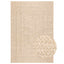 gulvtæppe ZIZUR beige 160x230cm jute-look indendørs og udendørs