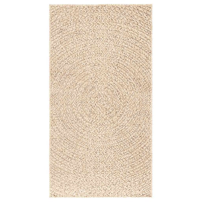 gulvtæppe ZIZUR beige 80x150 cm jute-look indendørs og udendørs