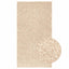 gulvtæppe ZIZUR beige 80x150 cm jute-look indendørs og udendørs