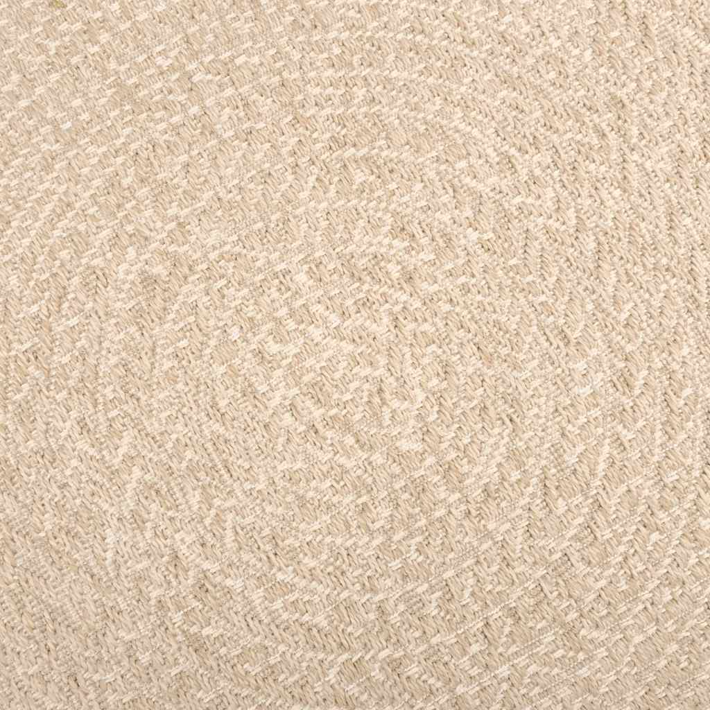 gulvtæppe ZIZUR beige 120x170cm jute-look indendørs og udendørs