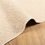 gulvtæppe ZIZUR beige 140x200cm jute-look indendørs og udendørs