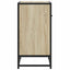 sengeskab sonoma-eg 60x31x60 cm konstrueret træ og metal