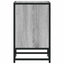 sengebord 40x31x50 cm konstrueret træ og metal grå sonoma-eg