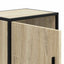 sengebord 40x31x50 cm konstrueret træ og metal sonoma-eg