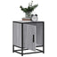 sengebord 40x31x50 cm konstrueret træ og metal grå sonoma-eg