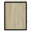 væghængte sengeborde 2 stk. 40x31x39,5 cm sonoma-eg