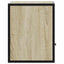 væghængt sengebord 40x31x39,5 cm sonoma-eg