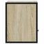 væghængte sengeborde 2 stk. 40x31x39,5 cm sonoma-eg