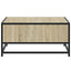 sofabord 60,5x60,5x30 cm konstrueret træ og metal sonoma-eg